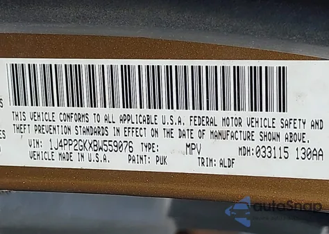 2011 Jeep Liberty Sport from USA, damaged, VIN 1J4PP2GKXBW559076